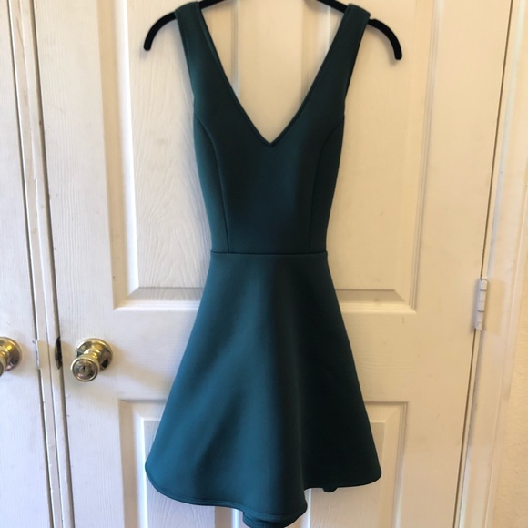 Mini Forest Green Dress SZ. S - Picture 1 of 5